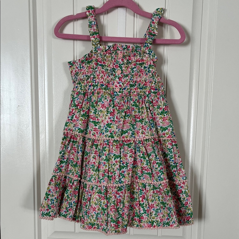 Joie Floral Tiered Sundress in Pink, Green, White